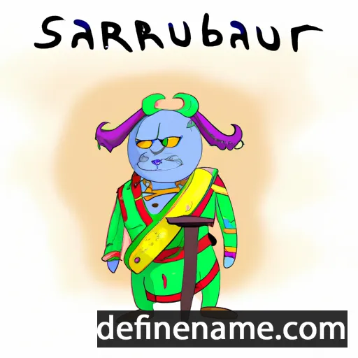 cartoon of the name Sarbaturi