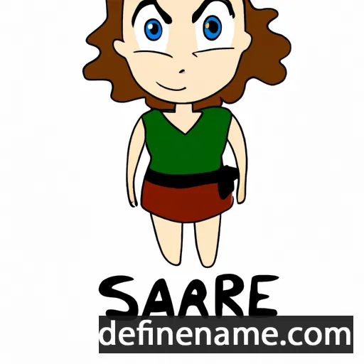 Sarê cartoon