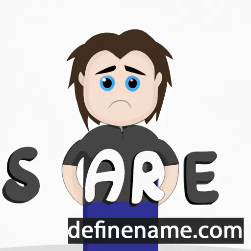 cartoon of the name Sare