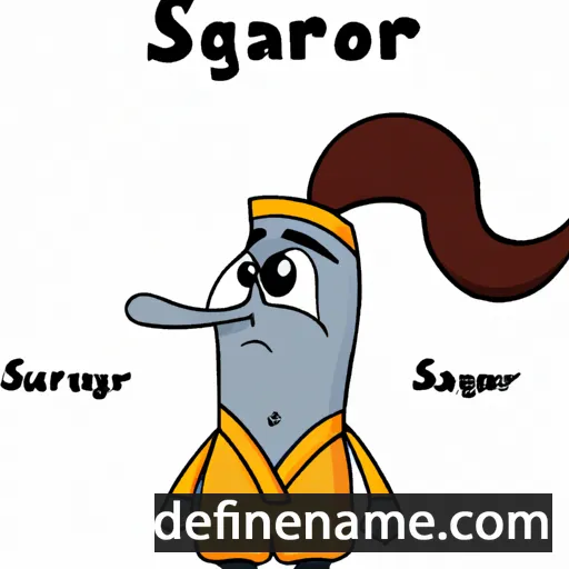 cartoon of the name Sarig-ool