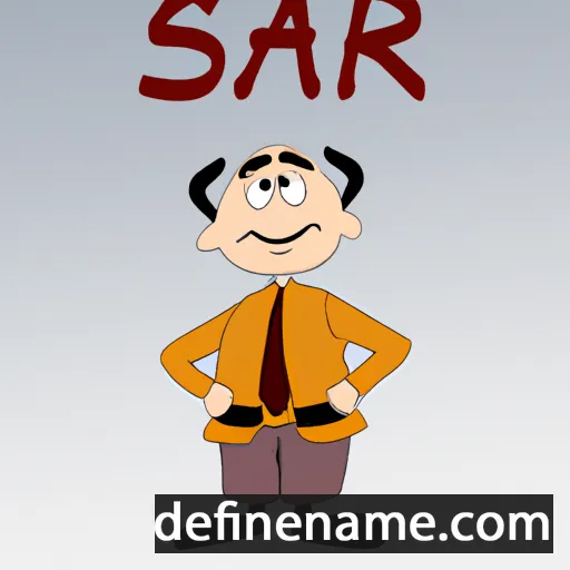 cartoon of the name Sarig