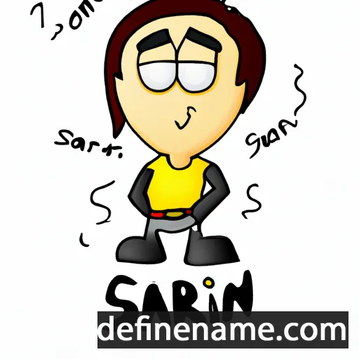 cartoon of the name Sarin