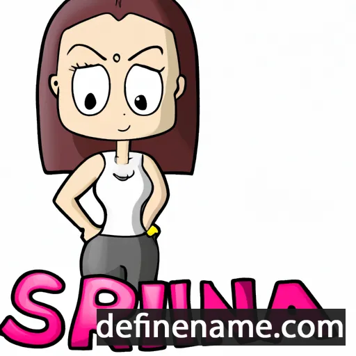 cartoon of the name Sarina