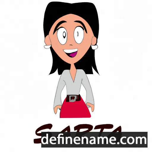 cartoon of the name Sarita