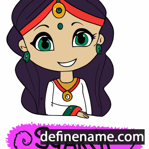 cartoon of the name Sariyah