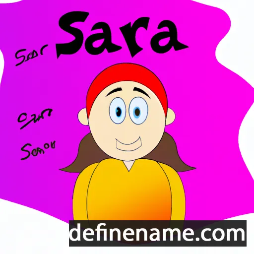 cartoon of the name Sarla