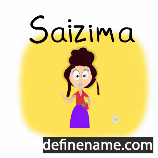 cartoon of the name Sarmiza