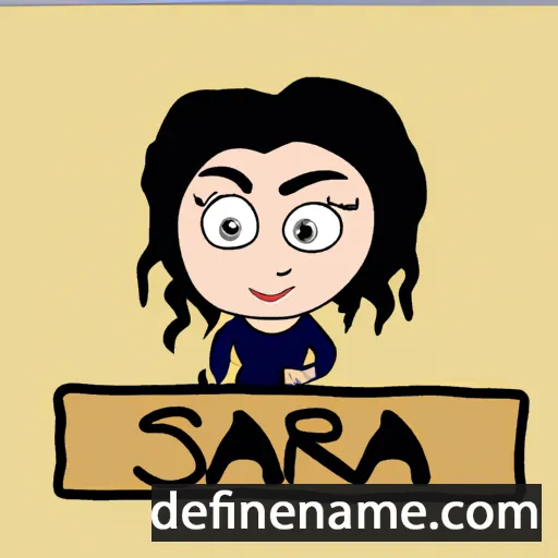 cartoon of the name Sarna