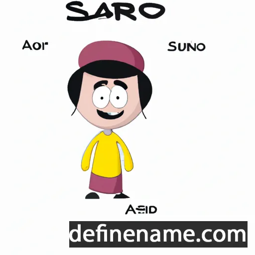 cartoon of the name Saroj