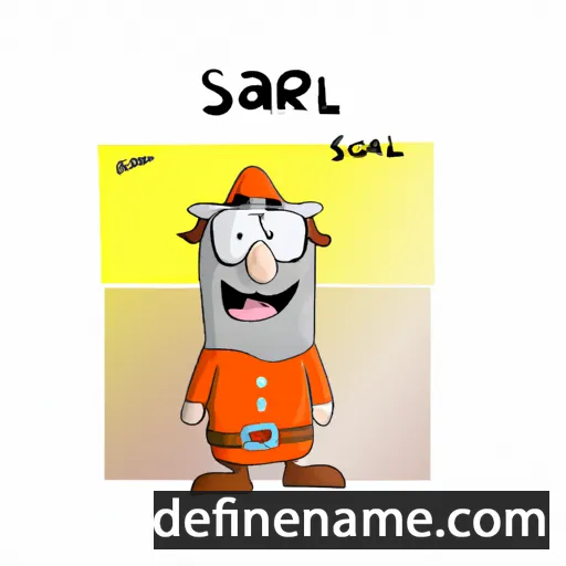 cartoon of the name Sarolf