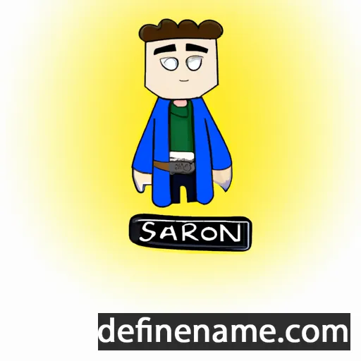 cartoon of the name Saron