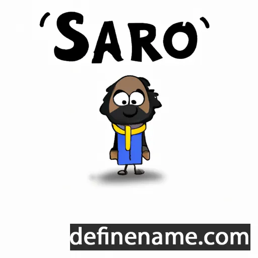 cartoon of the name Saroo