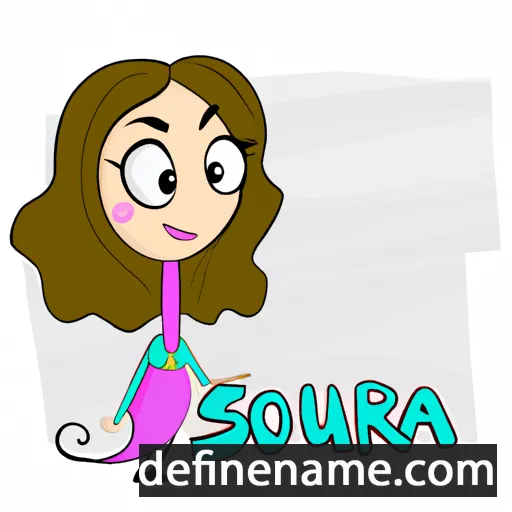 cartoon of the name Sarouia