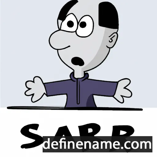 cartoon of the name Sarp