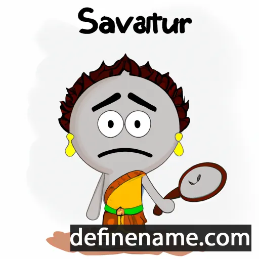 cartoon of the name Sarvaturi