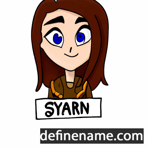 cartoon of the name Saryn