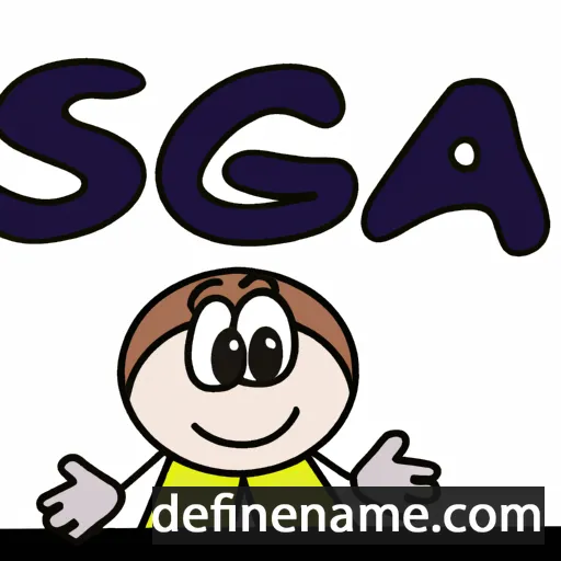 cartoon of the name Sasca