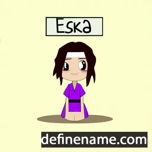 cartoon of the name Saseka