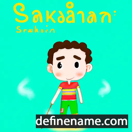 cartoon of the name Sasikarn