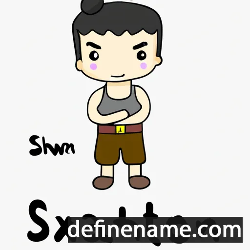 cartoon of the name Sasithon