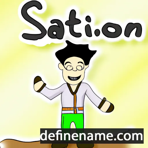 cartoon of the name Sasiton