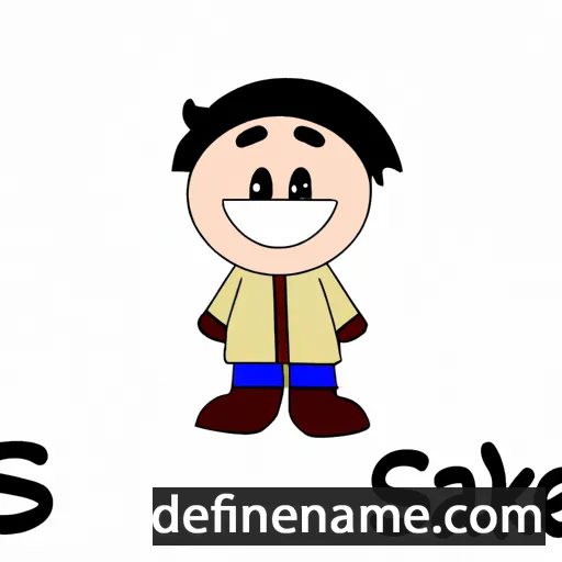 cartoon of the name Saske