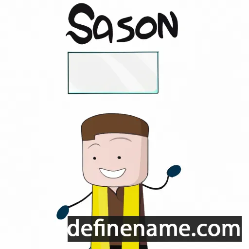 cartoon of the name Sason