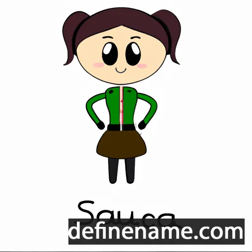 cartoon of the name Sasquia