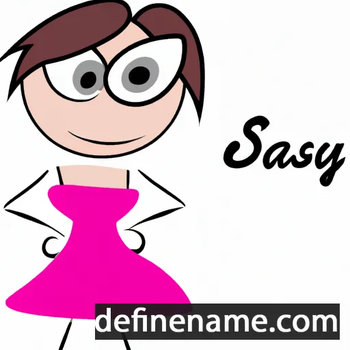 cartoon of the name Sassy