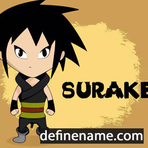 cartoon of the name Sasuke