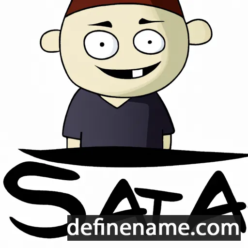 cartoon of the name Sata