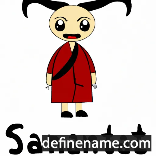 cartoon of the name Satanei