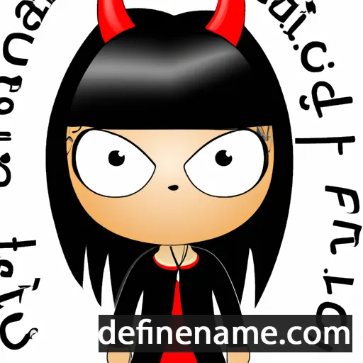 cartoon of the name Satanica