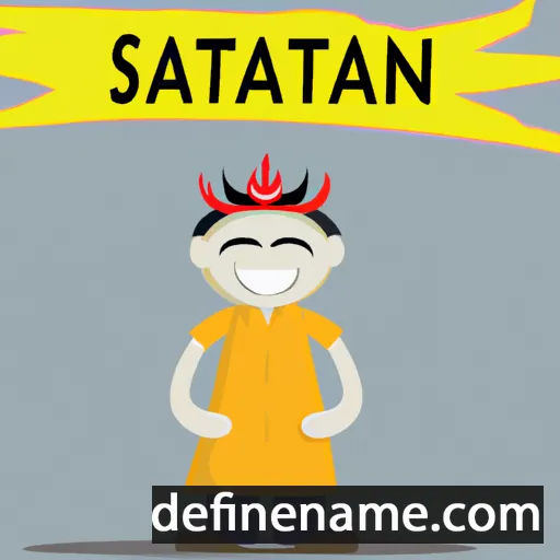 cartoon of the name Satasin