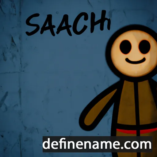 cartoon of the name Satchal