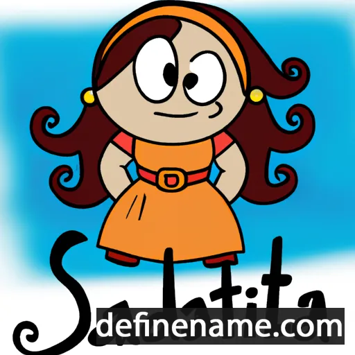 cartoon of the name Satdiñela