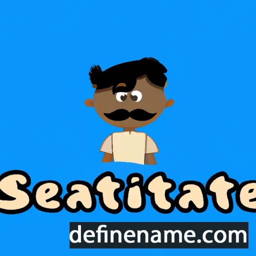 cartoon of the name Satheesh