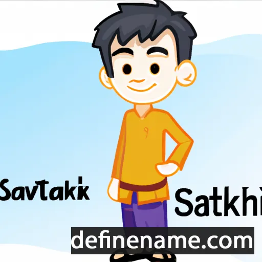 Sathvik cartoon