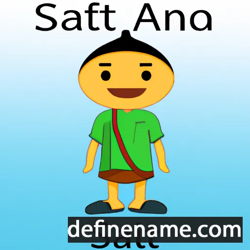 cartoon of the name Satit