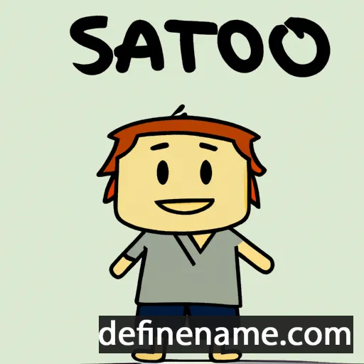 cartoon of the name Sato