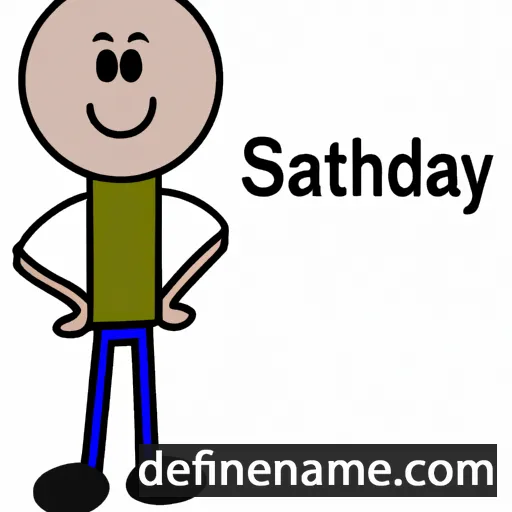 cartoon of the name Saturday