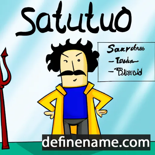 cartoon of the name Saturio