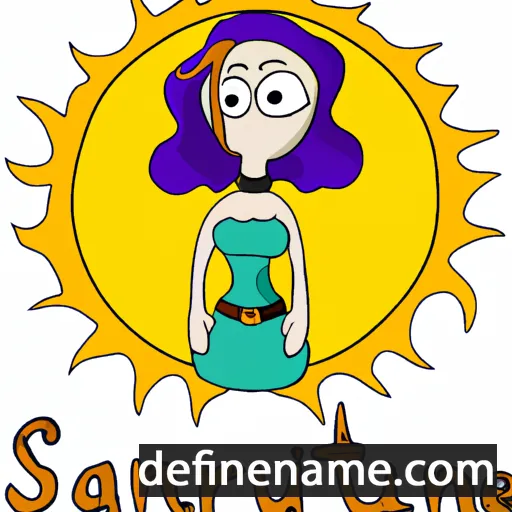 cartoon of the name Saturnine