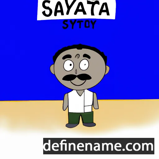 cartoon of the name Satyendra