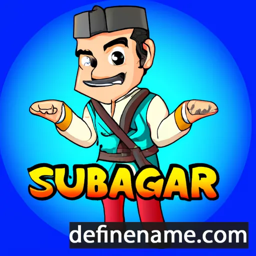 cartoon of the name Saubarag