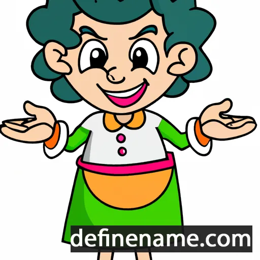 cartoon of the name Saudamini