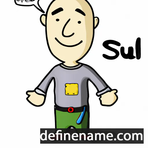 cartoon of the name Saulf