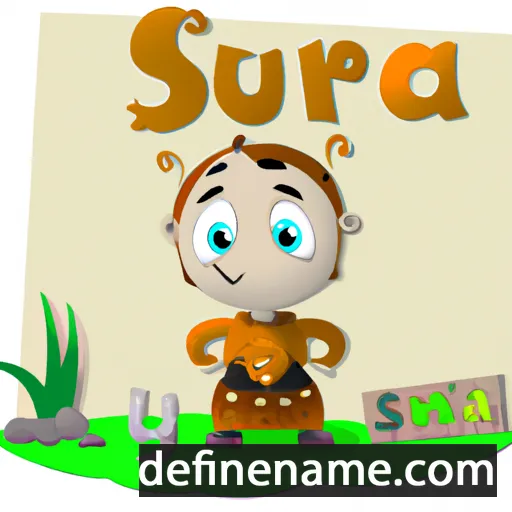 cartoon of the name Saura