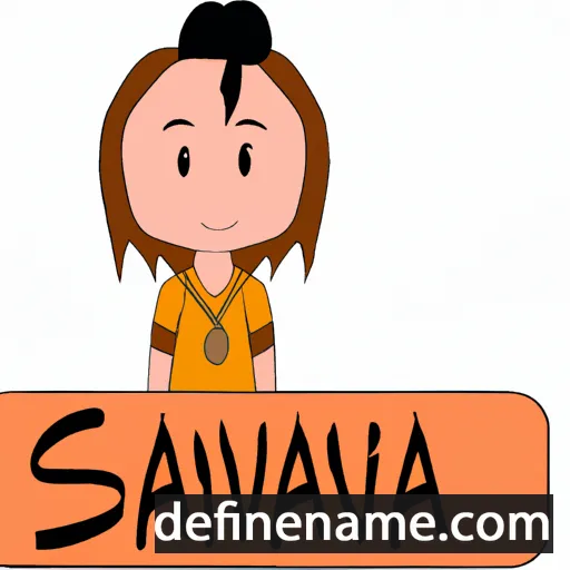 cartoon of the name Savana