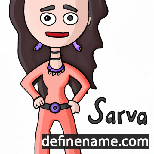 cartoon of the name Savara